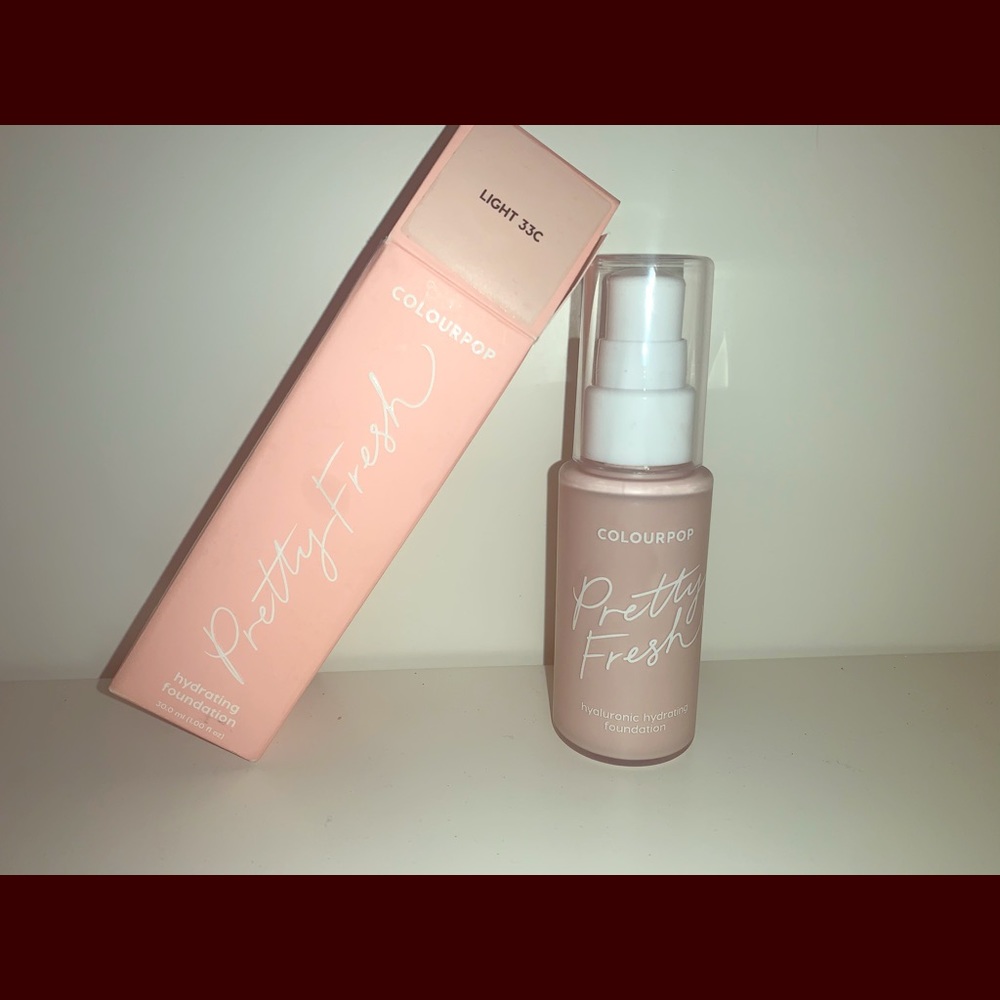 (Light 33C colourpop foundation “pretty fresh”